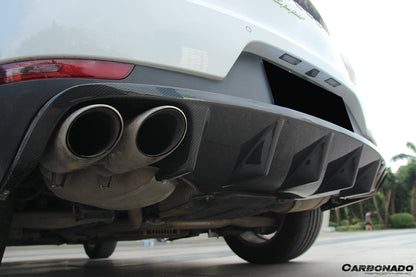 2014-2019 Porsche Macan BS Style Carbon Fiber Rear Diffuser - Carbonado