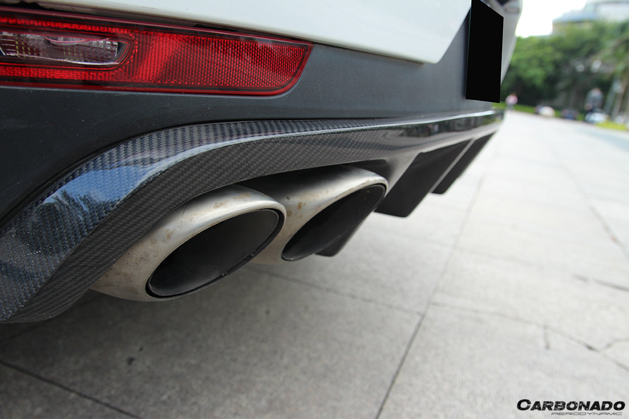 2014-2019 Porsche Macan BS Style Carbon Fiber Rear Diffuser - Carbonado