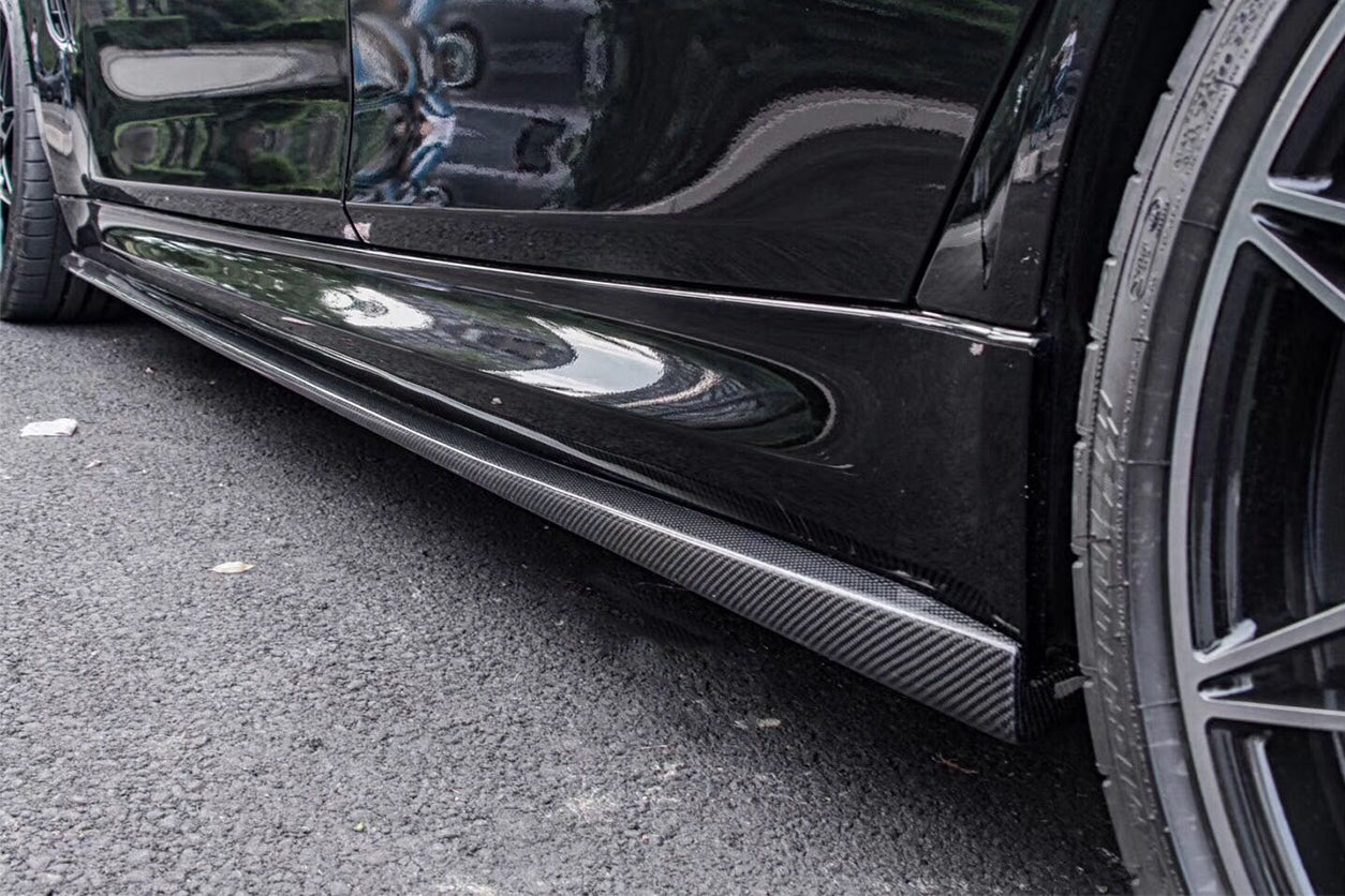 2014-2020 BMW M3 F80 VA Style Carbon Fiber Side Skirts - Carbonado