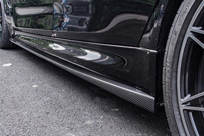 2014-2020 BMW M3 F80 VA Style Carbon Fiber Side Skirts - Carbonado