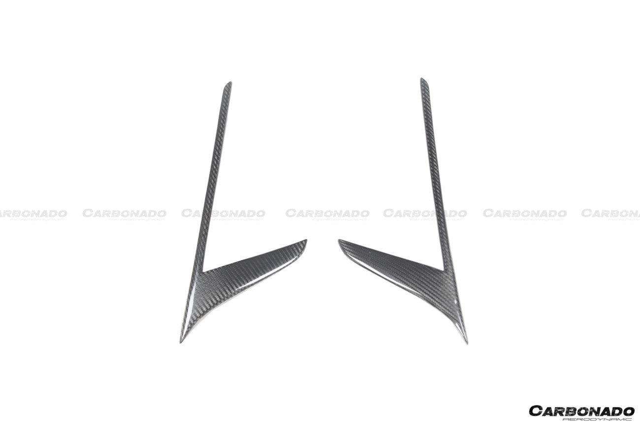 2020-UP Maserati MC20 NVT Style Dry Carbon Fiber Quarter Panel Side Vent Scoops - Carbonado