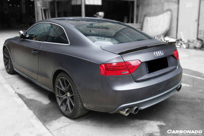 2009-2015 Audi A5 Coupe RW Style Carbon Fiber Trunk Spoiler - Carbonado Aero