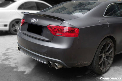 2009-2015 Audi A5 Coupe RW Style Carbon Fiber Trunk Spoiler - Carbonado Aero