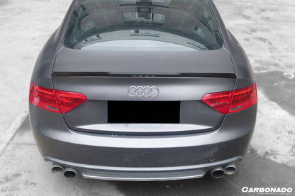 2009-2015 Audi A5 Coupe RW Style Carbon Fiber Trunk Spoiler - Carbonado Aero