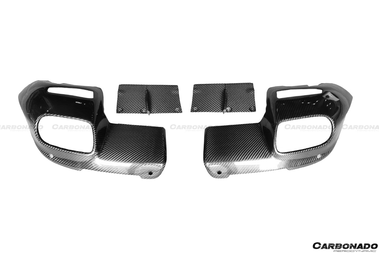 2012-2017 Ferrari F12 Berlinetta RS Style Carbon Fiber Rear Diffuser - Carbonado