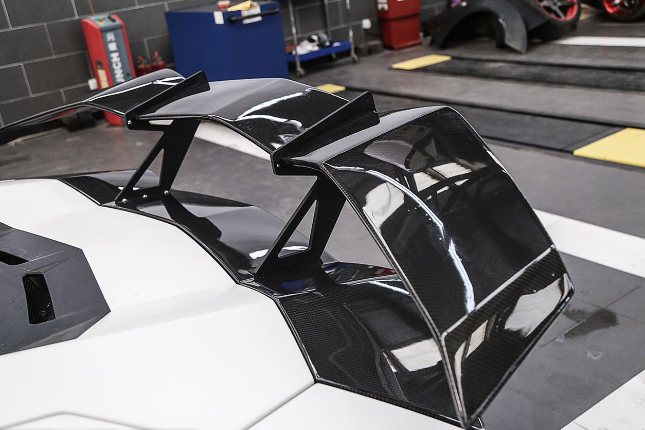 2011-2022 Lamborghini Aventador LP700 LP750 LP740 LP720 LP780 Coupe & Roadster RZS Style Carbon Fiber Trunk Spoiler wing - Carbonado