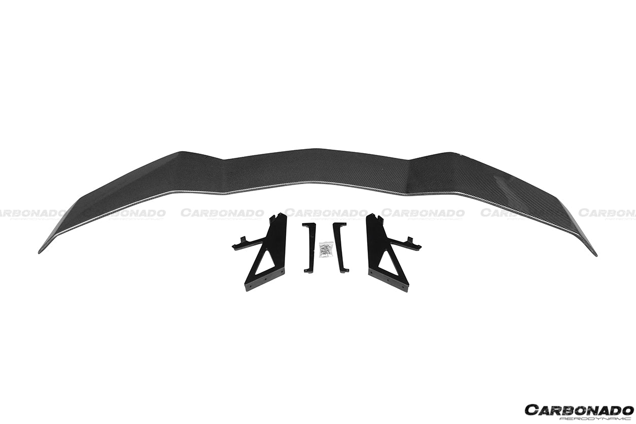 2011-2021 Lamborghini Aventador LP700 LP740 Coupe/Roadster RZS Style Carbon Fiber Trunk Spoiler - Carbonado