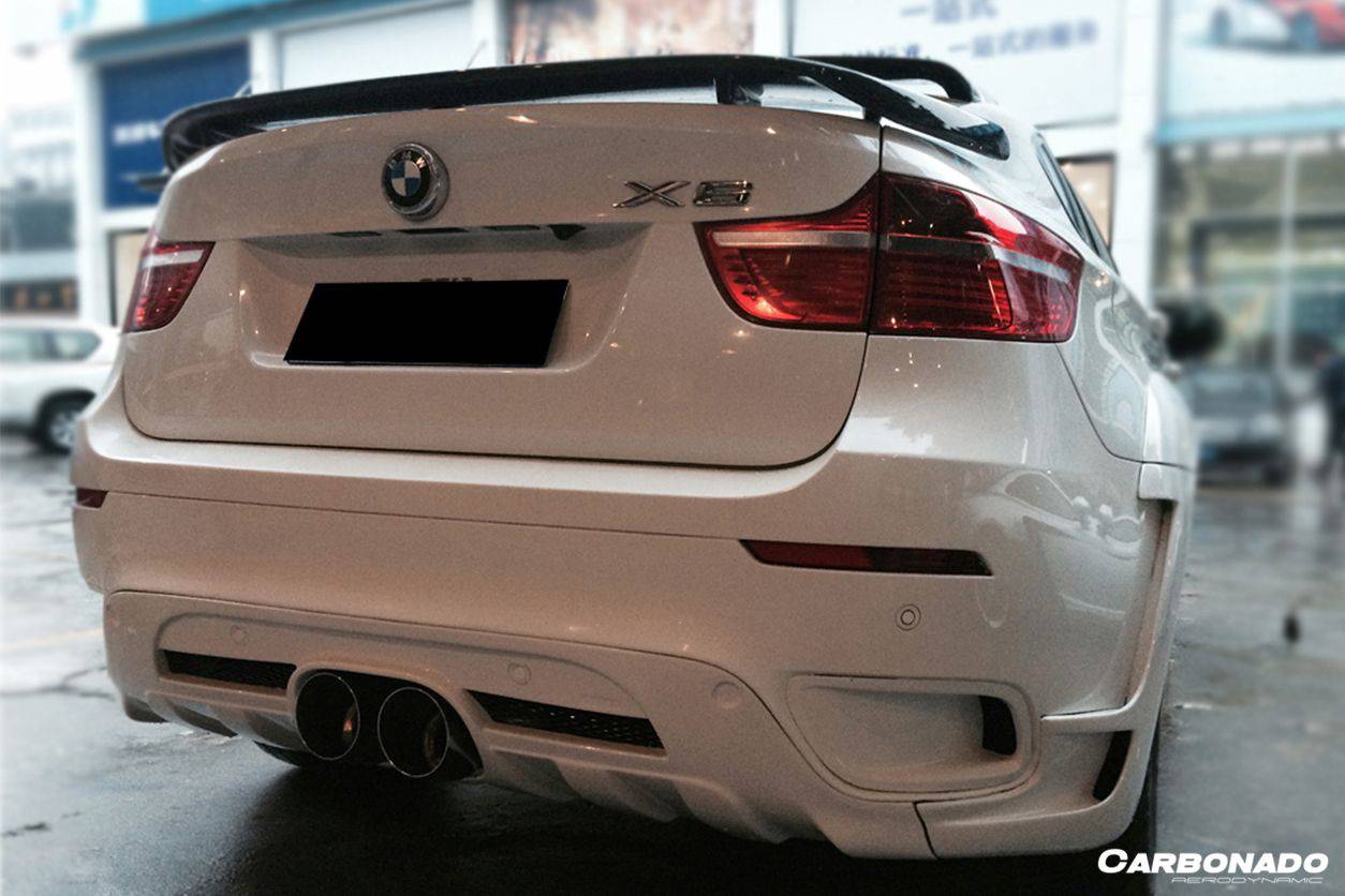 2009-2014 BMW E71 X6/X6M HM Style Carbon Fiber Trunk Spoiler - Carbonado Aero