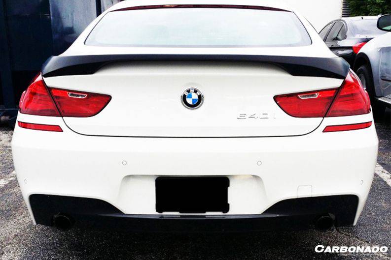 2011-2018 BMW 6 Series F06 Sedan/ F13 Coupe HM Style Carbon Fiber Trunk Spoiler - Carbonado Aero