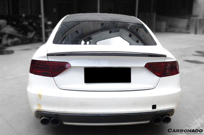 2009-2015 Audi A5 Coupe Sport Style Carbon Fiber Trunk Spoiler - Carbonado Aero