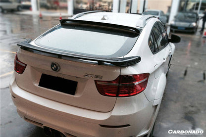 2009-2014 BMW E71 X6/X6M HM Style Carbon Fiber Trunk Spoiler - Carbonado