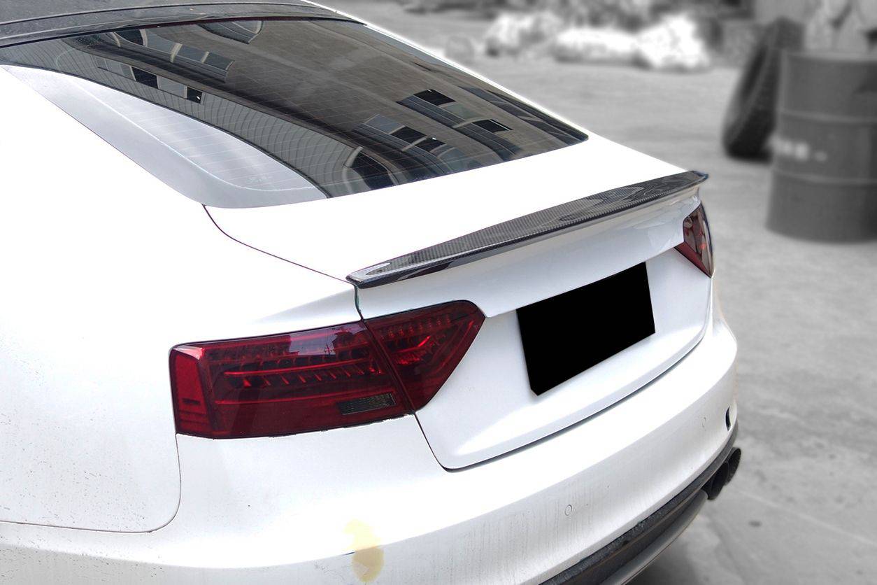 2009-2015 Audi A5 Coupe Sport Style Carbon Fiber Trunk Spoiler - Carbonado Aero