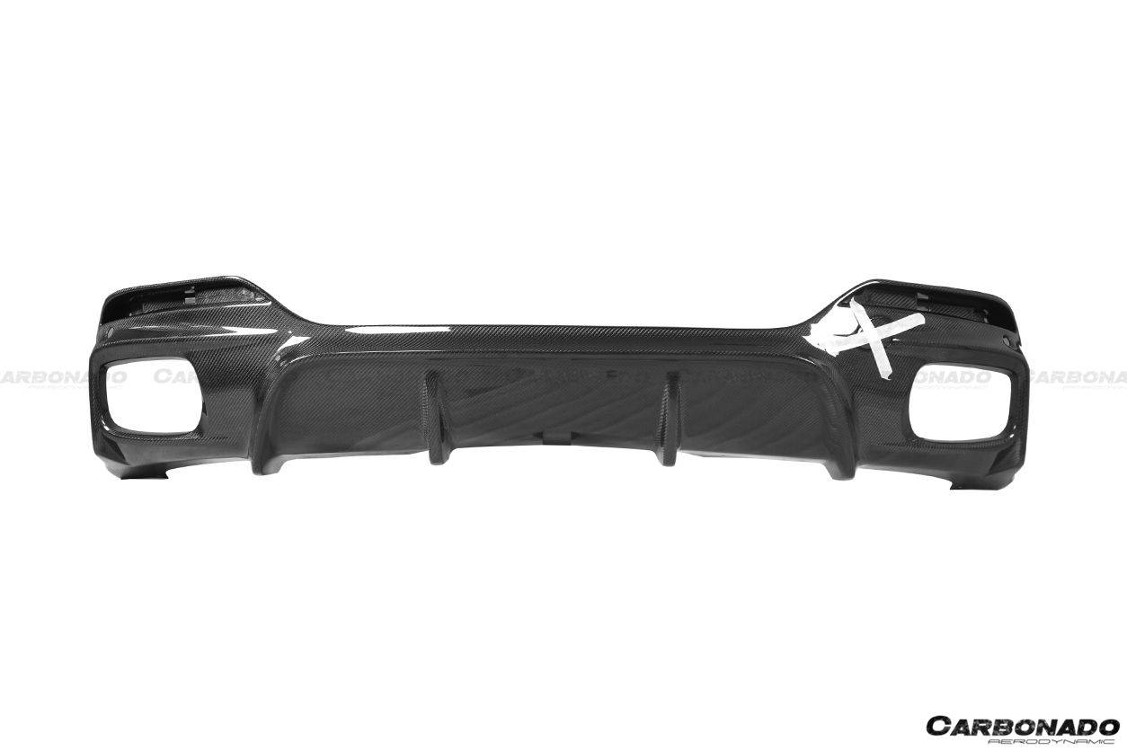 2014-2019 BMW X6 F16 M-TECH 3D Style Carbon Fiber Rear Lip - Carbonado Aero