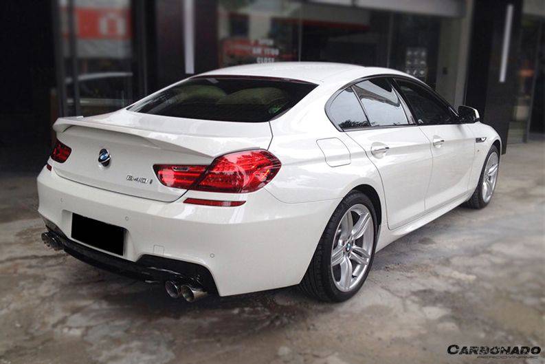 2011-2018 BMW 6 Series F06 Sedan/ F13 Coupe HM Style Carbon Fiber Trunk Spoiler - Carbonado Aero