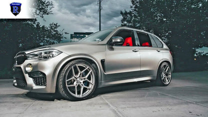 19" Rohana RFX11 Brushed Titanium 5x112 ( Square Setup ) ( Set of 4 )