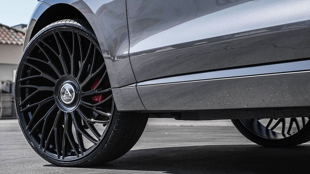 24" Azad AZ717 Gloss Black 6x135 ( Square Setup ) ( Set of 4 )