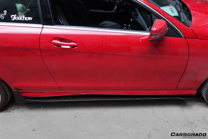 2012-2014 Mercedes Benz W204 C63 AMG C Class Coupe DP Style Side Skirts Under Board - Carbonado Aero