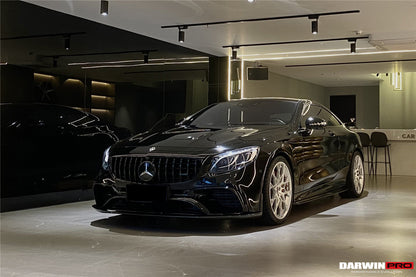 2018-2021 Mercedes Benz C217 S63/S65 AMG Coupe BKSS Style Carbon Fiber Front Lip - DarwinPRO Aerodynamics