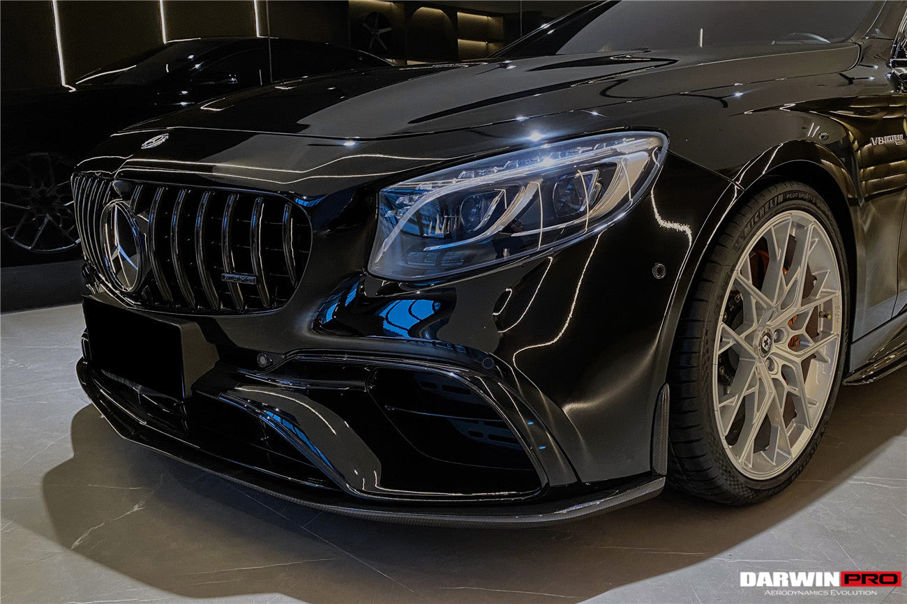 2018-2021 Mercedes Benz C217 S63/S65 AMG Coupe BKSS Style Carbon Fiber Front Lip - DarwinPRO Aerodynamics