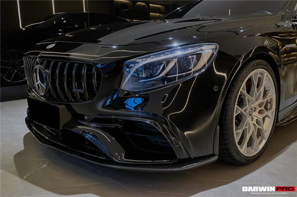2018-2021 Mercedes Benz C217 S63/S65 AMG Coupe BKSS Style Carbon Fiber Front Lip - DarwinPRO Aerodynamics