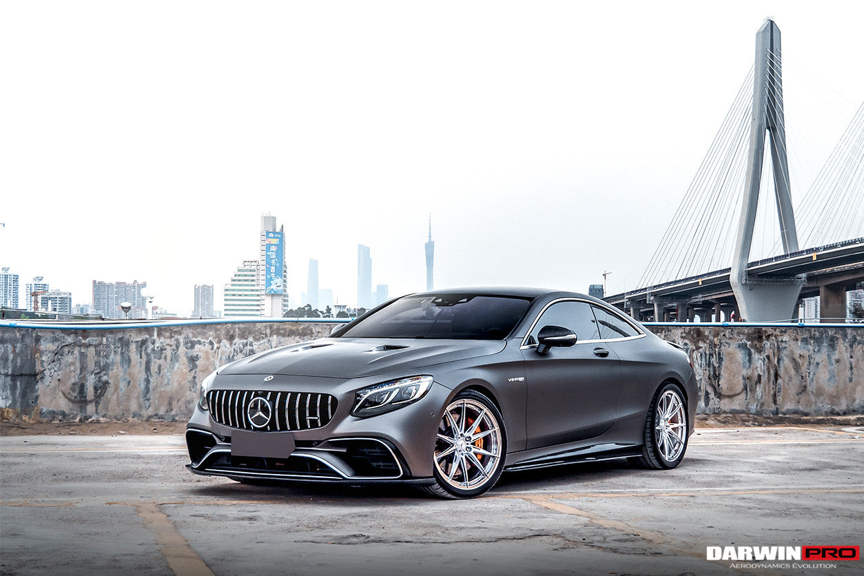 2014-2021 Mercedes Benz C217 S63/S65 AMG Coupe Carbon Fiber Side Skirts Extension - DarwinPRO Aerodynamics