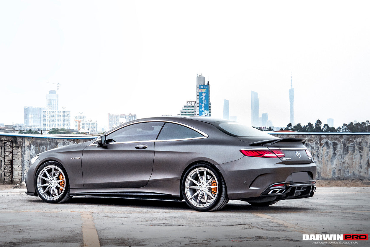 2014-2021 Mercedes Benz C217 S63/S65 AMG Coupe Carbon Fiber Side Skirts Extension - DarwinPRO Aerodynamics