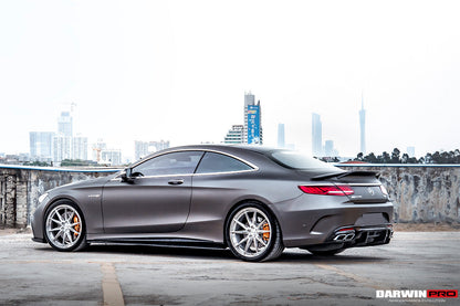 2014-2021 Mercedes Benz C217 S63/S65 AMG Coupe Carbon Fiber Side Skirts Extension - DarwinPRO Aerodynamics