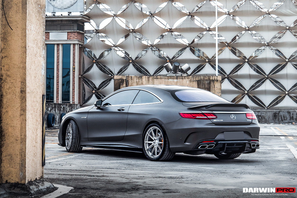 2014-2021 Mercedes Benz C217 S63/S65 AMG Coupe Carbon Fiber Side Skirts Extension - DarwinPRO Aerodynamics