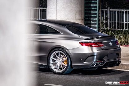 2014-2021 Mercedes Benz C217 S63/S65 AMG Coupe Carbon Fiber Rear Lip - DarwinPRO Aerodynamics