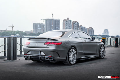 2014-2021 Mercedes Benz C217 S63/S65 AMG Coupe Carbon Fiber Rear Lip - DarwinPRO Aerodynamics