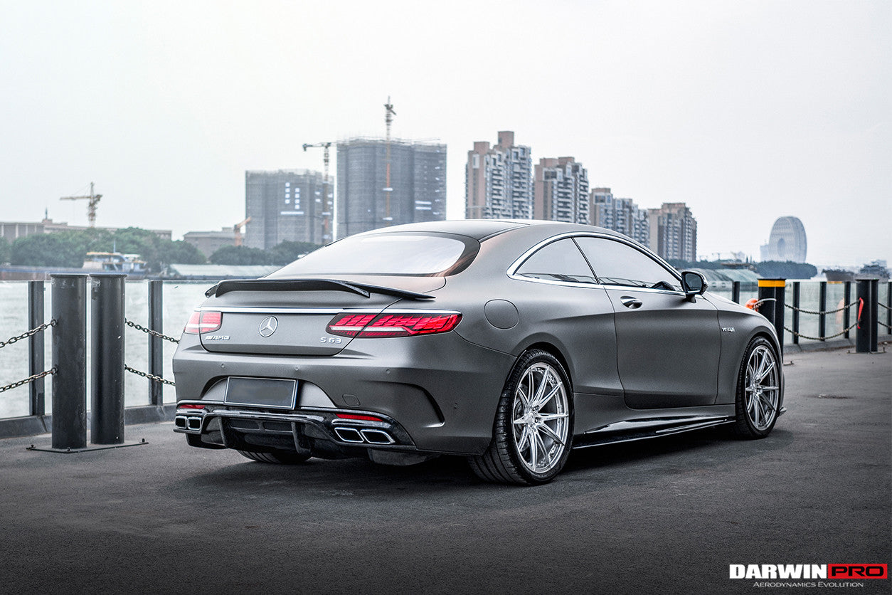 2014-2021 Mercedes Benz C217 S63/S65 AMG Coupe Carbon Fiber Side Skirts Extension - DarwinPRO Aerodynamics