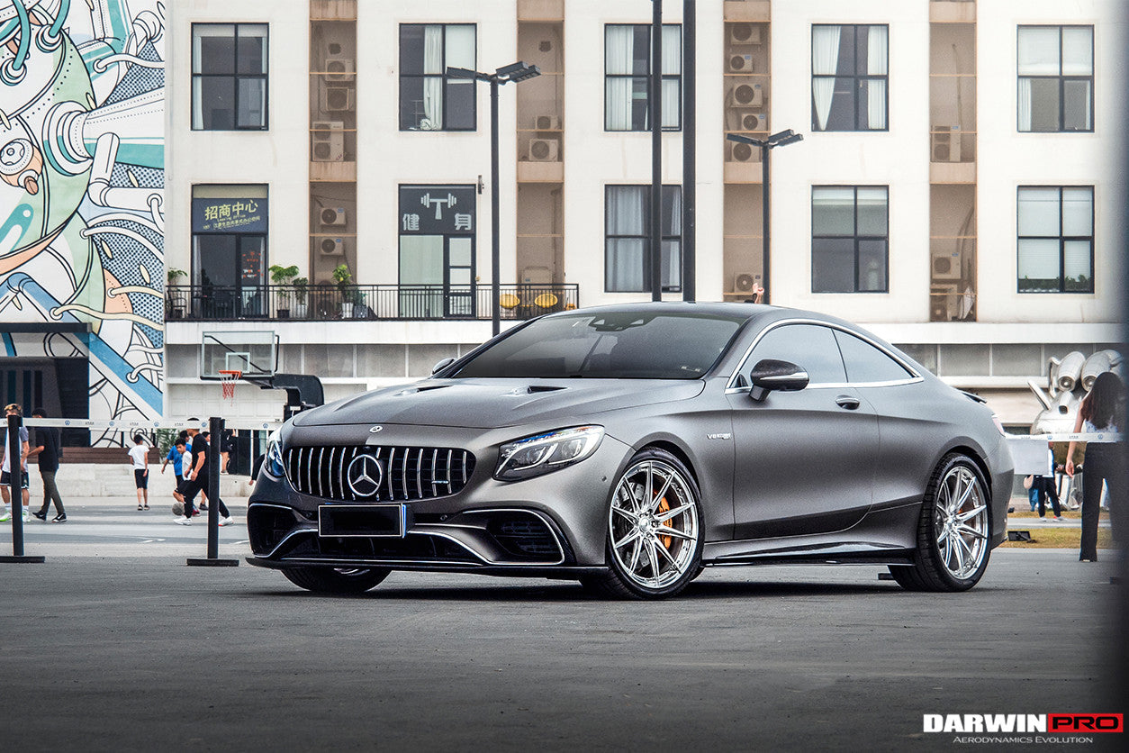 2014-2021 Mercedes Benz C217 S63/S65 AMG Coupe Carbon Fiber Side Skirts Extension - DarwinPRO Aerodynamics
