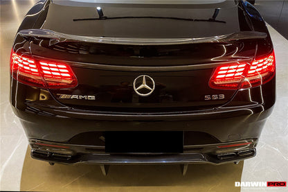2014-2021 Mercedes Benz C217 S63/S65 AMG Coupe Carbon Fiber Rear Lip - DarwinPRO Aerodynamics