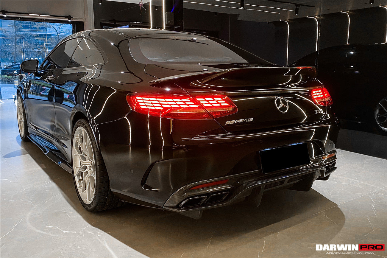 2014-2021 Mercedes Benz C217 S63/S65 AMG Coupe BKSS Style Carbon Fiber Side Skirts - DarwinPRO Aerodynamics