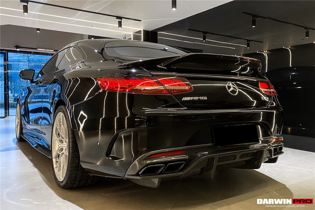 2014-2021 Mercedes Benz C217 S63/S65 AMG Coupe  Carbon Fiber Trunk Trim - DarwinPRO Aerodynamics