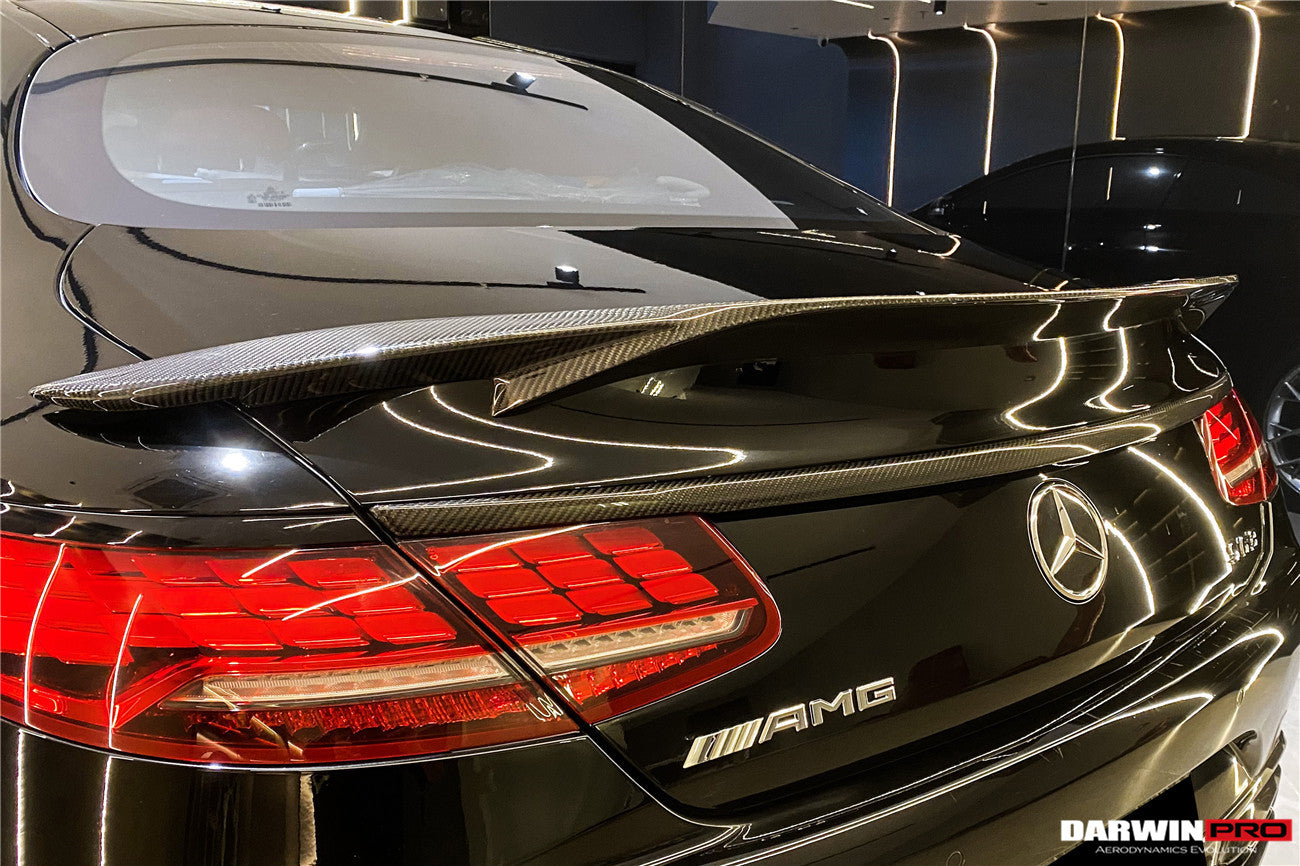 2014-2021 Mercedes Benz C217 S63/S65 AMG Coupe  Carbon Fiber Trunk Trim - DarwinPRO Aerodynamics