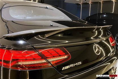 2014-2021 Mercedes Benz C217 S63/S65 AMG Coupe  Carbon Fiber Trunk Trim - DarwinPRO Aerodynamics