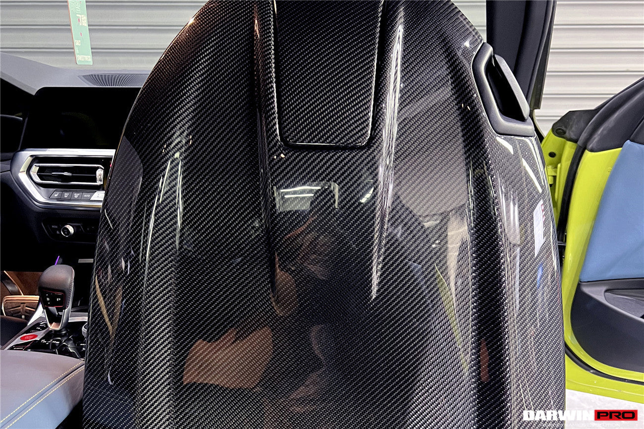 2021-UP BMW M4 G82/G83 Carbon Fiber Seat-Back Cover - DarwinPRO Aerodynamics