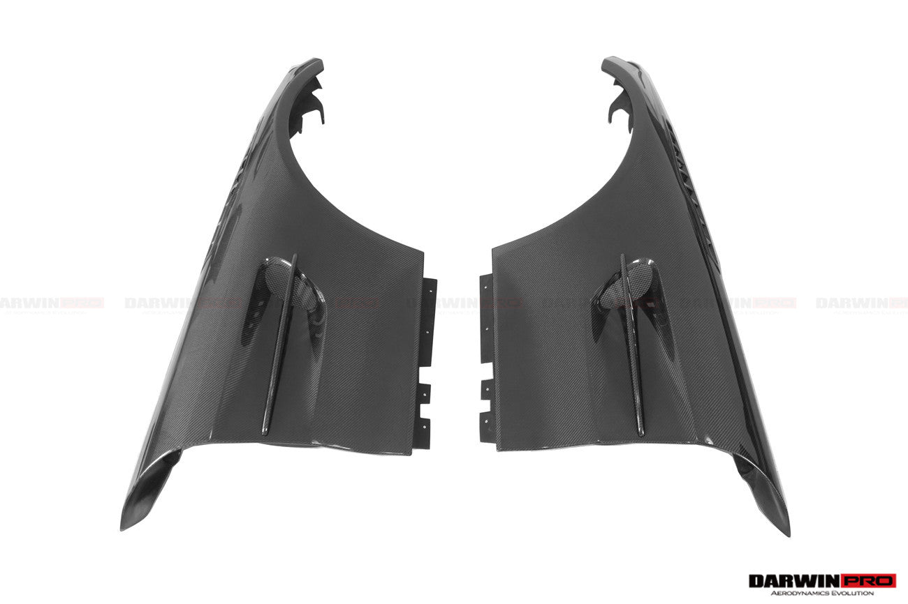 2015-2021 Mercedes Benz AMG GT/GTS/GTC/GTR BK Style Partial Carbon Fiber Front Fender - DarwinPRO Aerodynamics