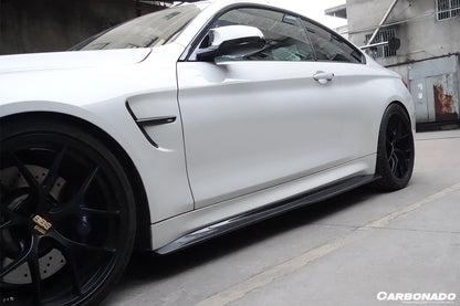 2014-2020 BMW M4 F82 SM Style Carbon Fiber Side Skirts - Carbonado