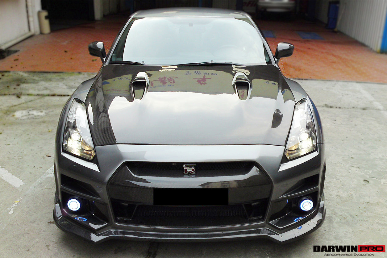 2008-2016 Nissan GTR R35 CBA/DBA BSE Style Carbon Fiber Hood - DarwinPRO Aerodynamics
