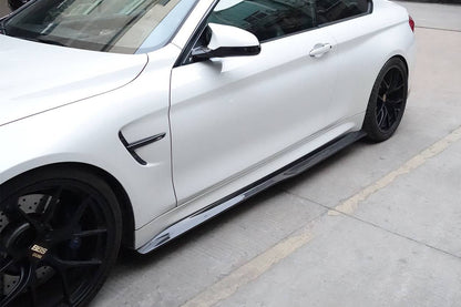 2014-2020 BMW M4 F82 SM Style Carbon Fiber Side Skirts - Carbonado