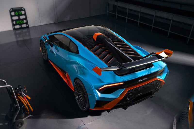 2021-UP Lamborghini Huracan STO Dry Carbon Fiber Rear Diffuser - Carbonado