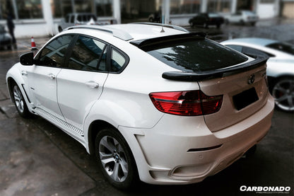 2009-2014 BMW E71 X6&X6M HM Style Roof Spoiler - Carbonado