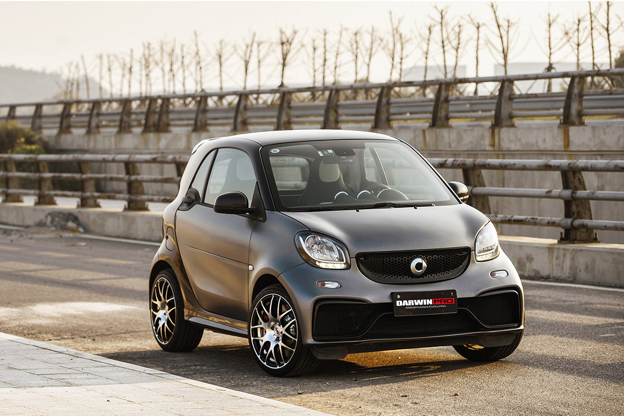 2016-2020 Smart Fortwo 453 BKSS Style Partial Carbon Fiber Side Skirts - DarwinPRO Aerodynamics