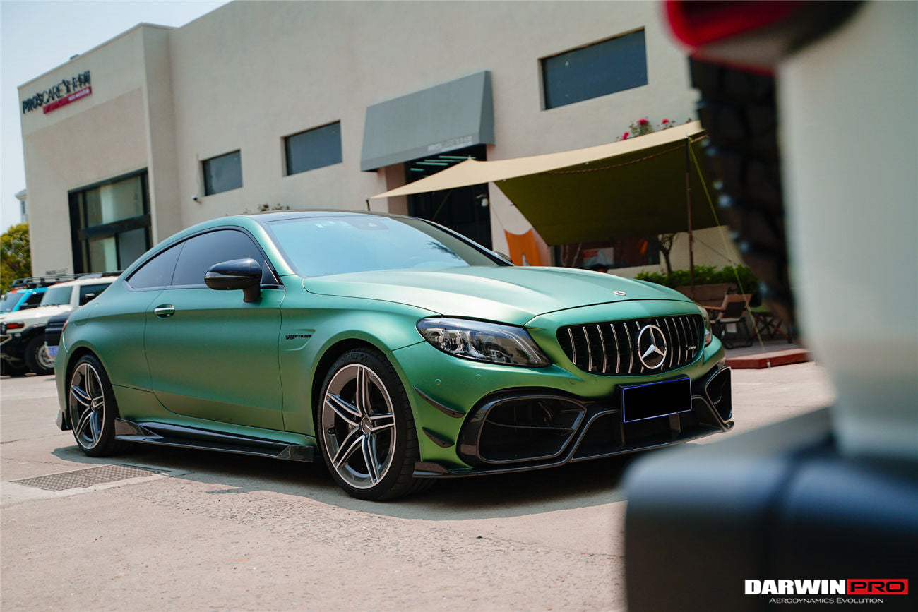 2015-2021 Mercedes Benz W205 C63/S AMG Coupe IMP Performance Partial Carbon Fiber Front Bumper - DarwinPRO Aerodynamics
