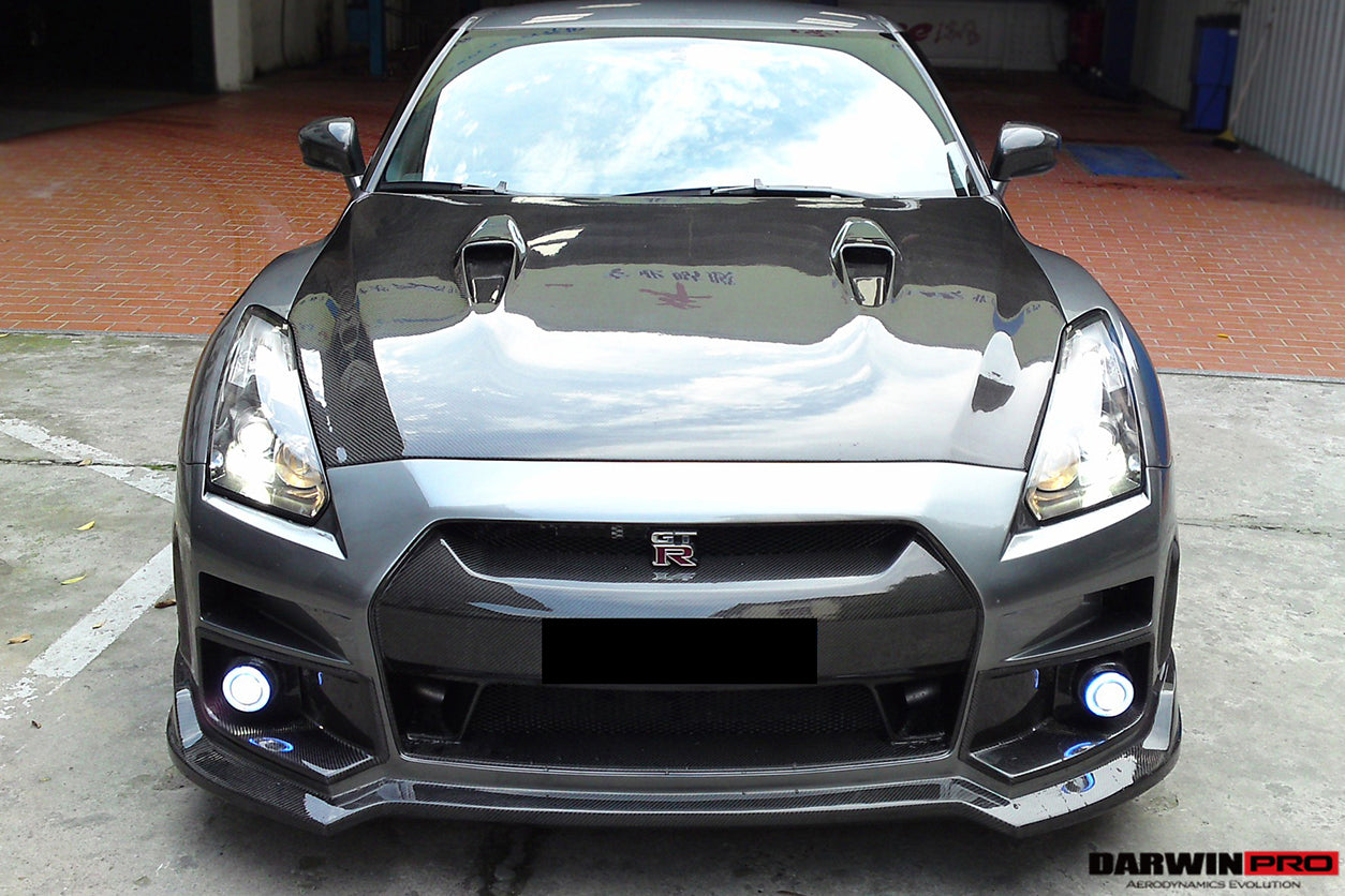 2008-2016 Nissan GTR R35 CBA/DBA BSE Style Carbon Fiber Hood - DarwinPRO Aerodynamics