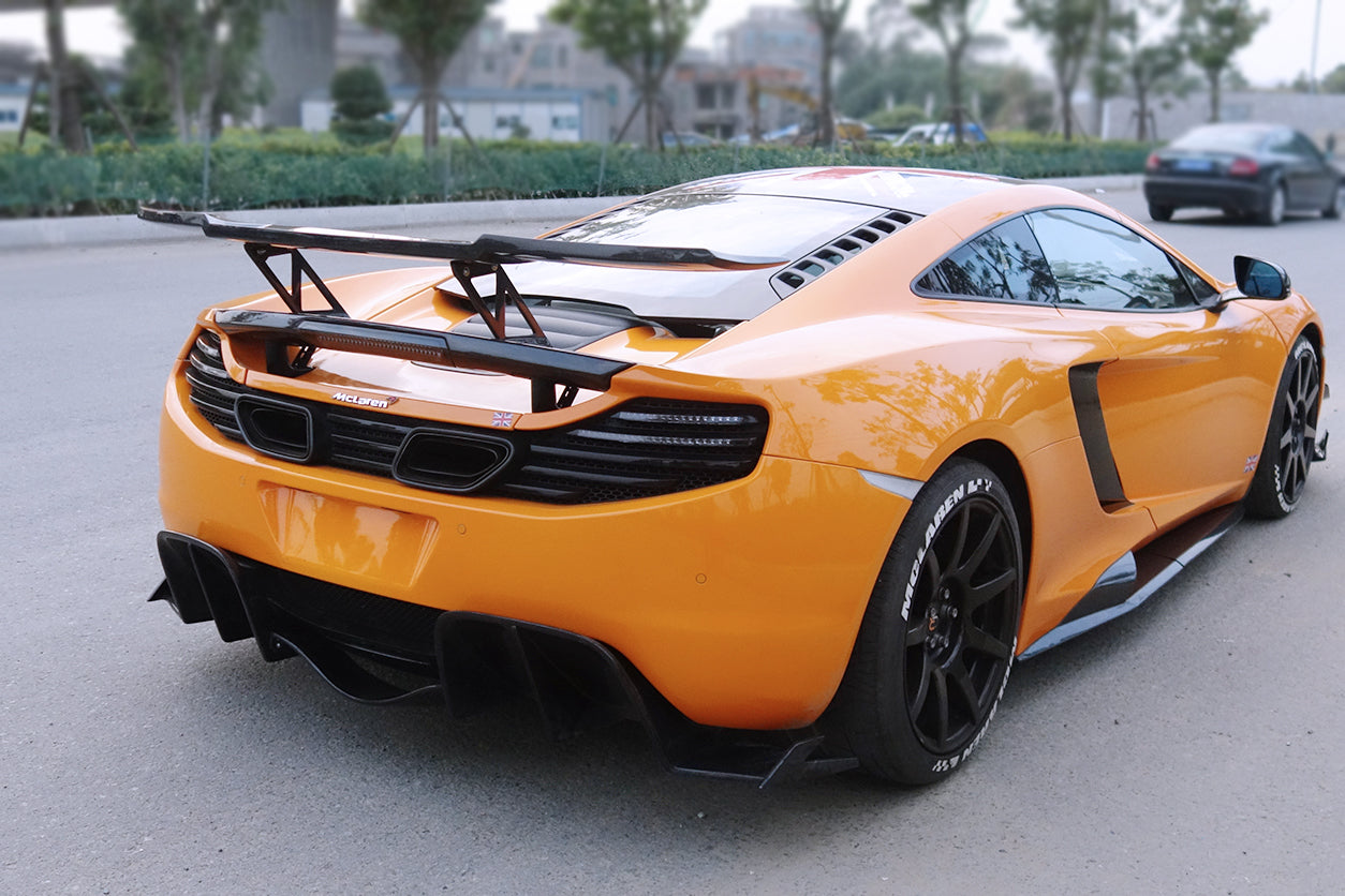 2011-2017 McLaren 650s & 12C BKSS Style Carbon Fiber Trunk Wing Spoiler - DarwinPRO Aerodynamics