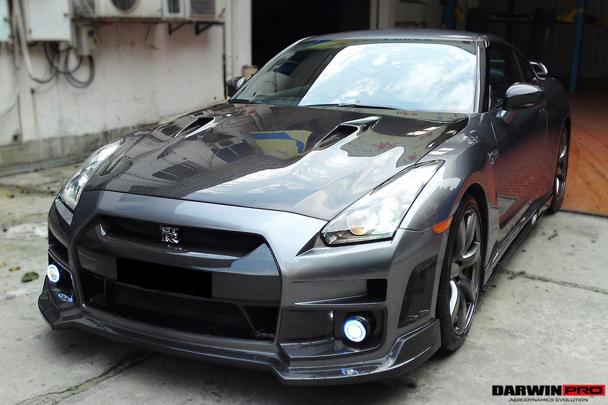 2008-2016 Nissan GTR R35 CBA/DBA BSE Style Carbon Fiber Hood - DarwinPRO Aerodynamics