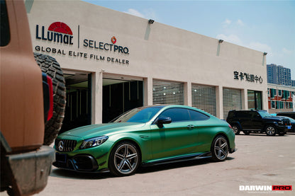 2015-2021 Mercedes Benz W205 C63/S AMG Coupe IMP Performance Partial Carbon Fiber Front Bumper - DarwinPRO Aerodynamics